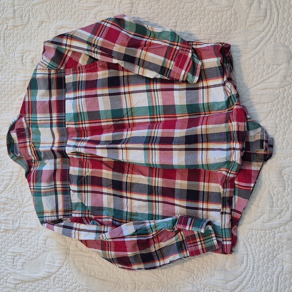 Janie and Jack boys 18 - 24 months plaid long sleeve button up shirt VGUC - Picture 3 of 4